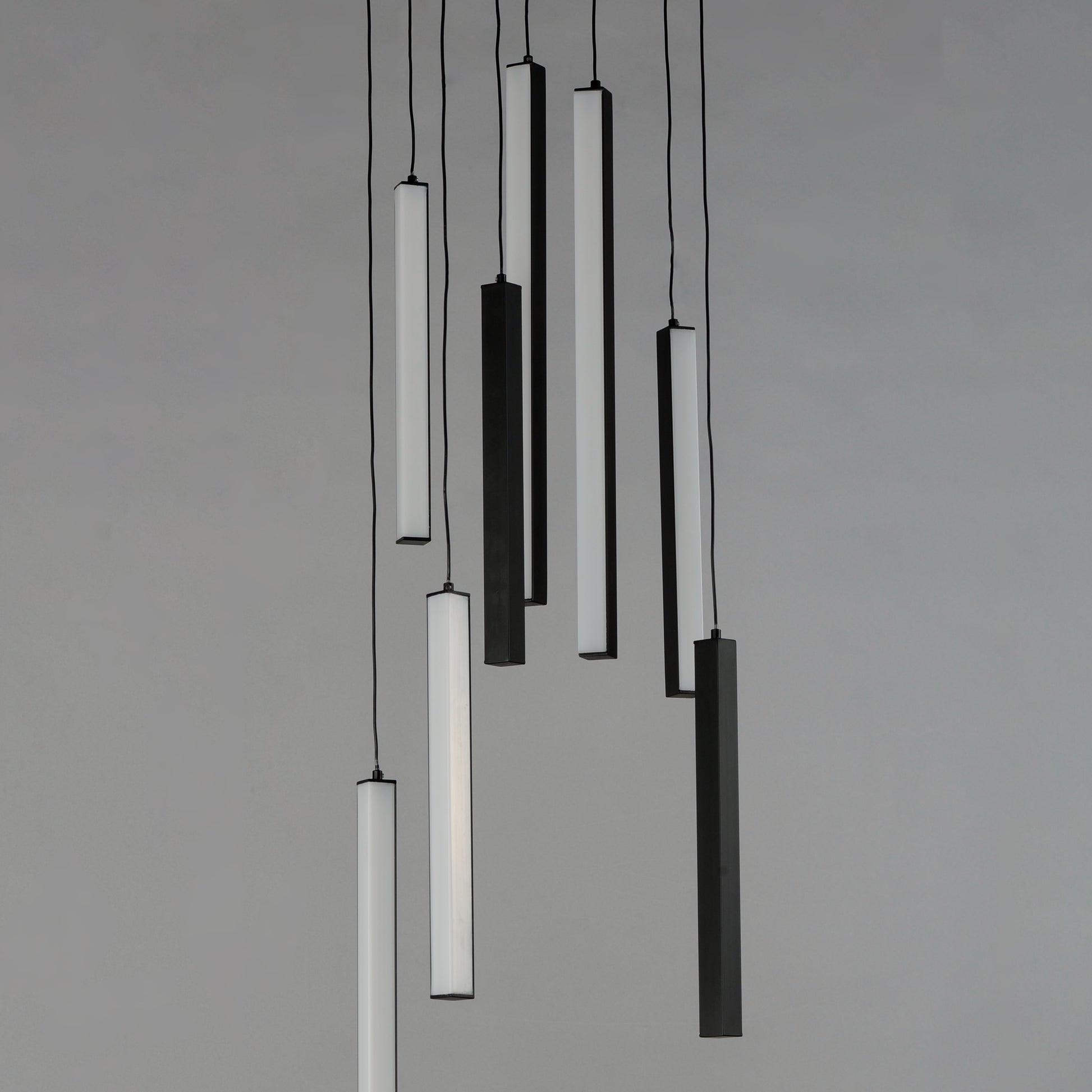 Hover 9-Light LED Pendant Black by ET2