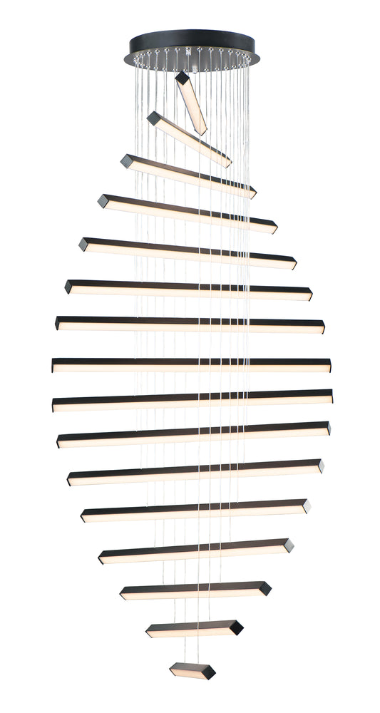 Hover 16-Light LED Pendant Black by ET2
