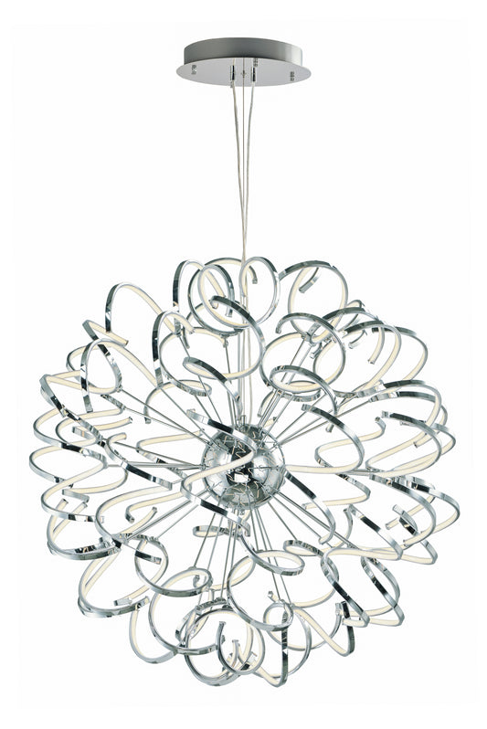 Chaos 40" LED Pendant Polished Chrome by ET2