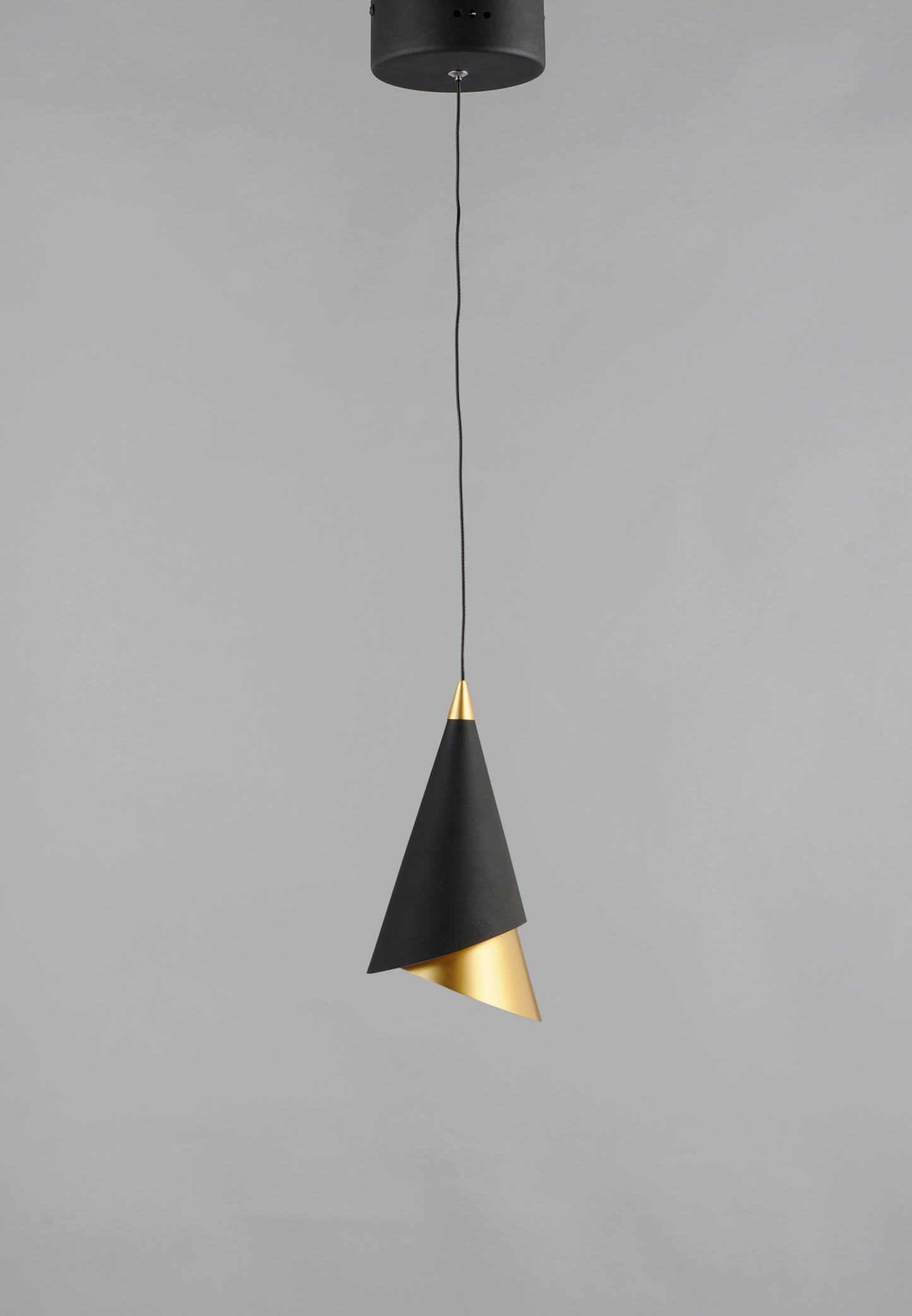 Mermaid LED Pendant Black/Metallic Gold by ET2
