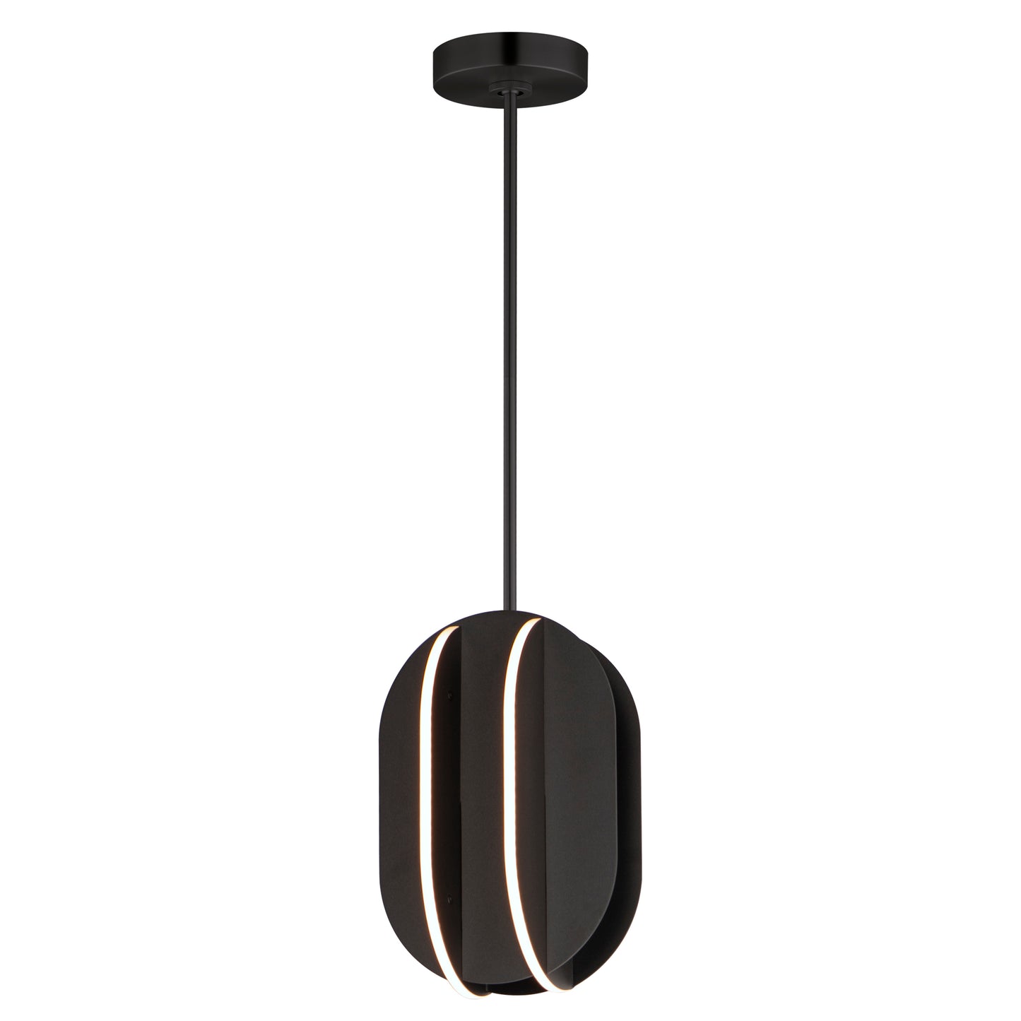 Interval LED Small Ellipse Pendant Black by ET2