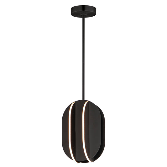 Interval LED Small Ellipse Pendant Black by ET2