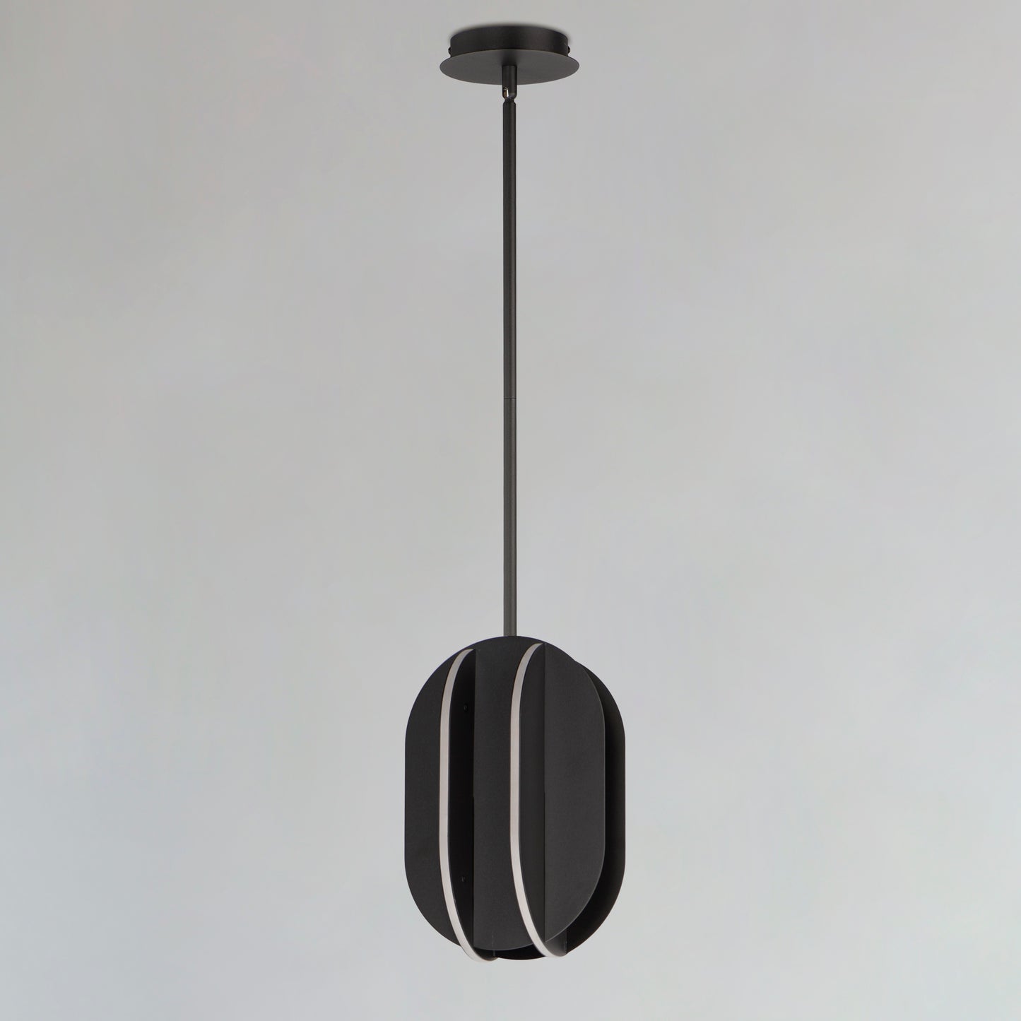 Interval LED Small Ellipse Pendant Black by ET2