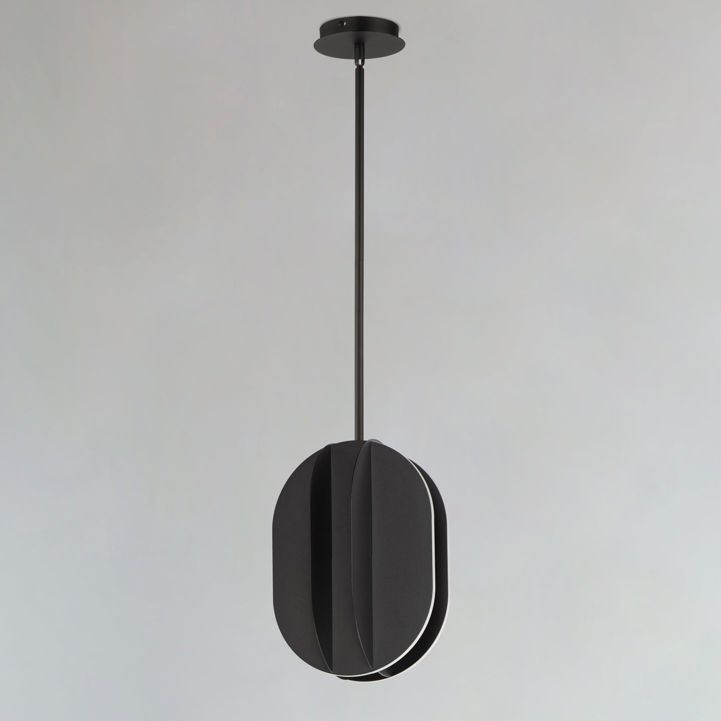 Interval LED Medium Ellipse Pendant Black by ET2