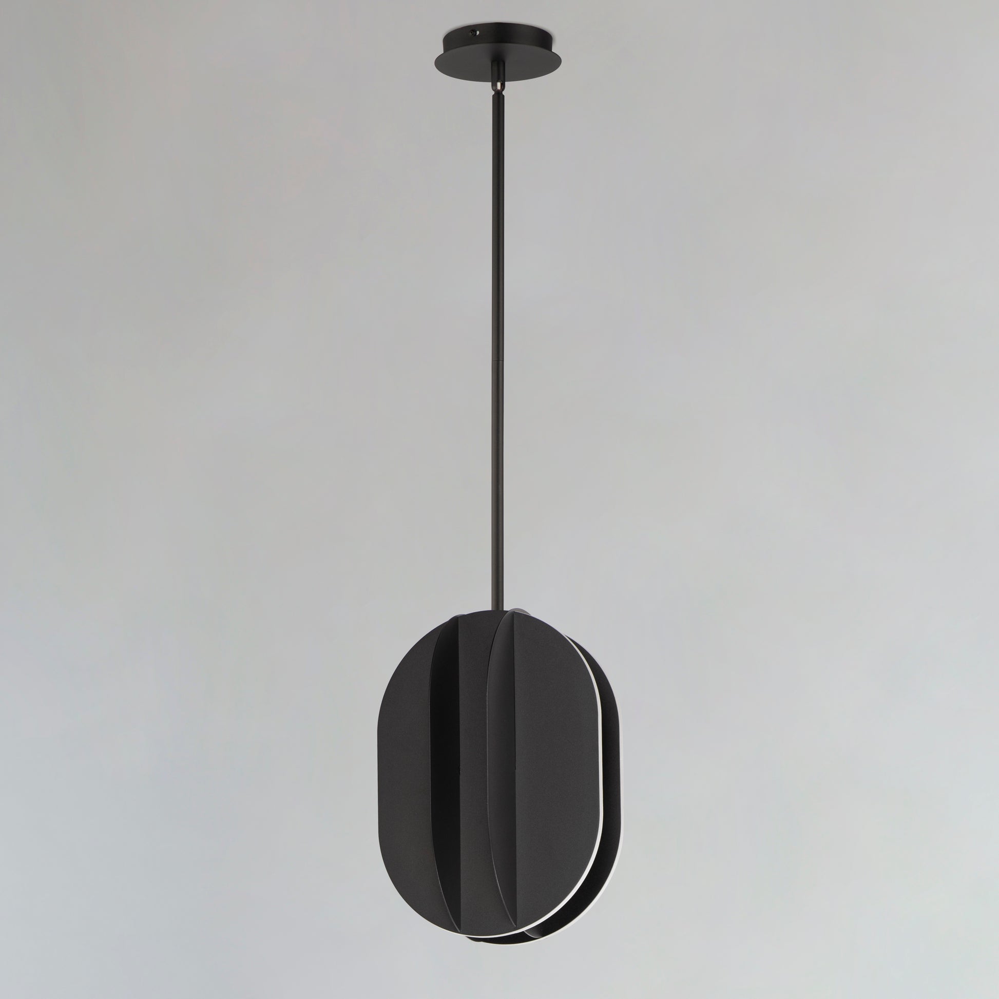 Interval LED Medium Ellipse Pendant Black by ET2