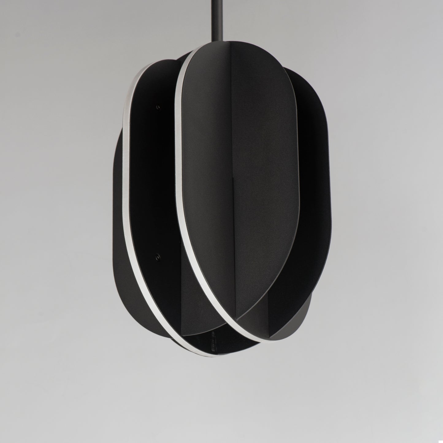 Interval LED Medium Ellipse Pendant Black by ET2