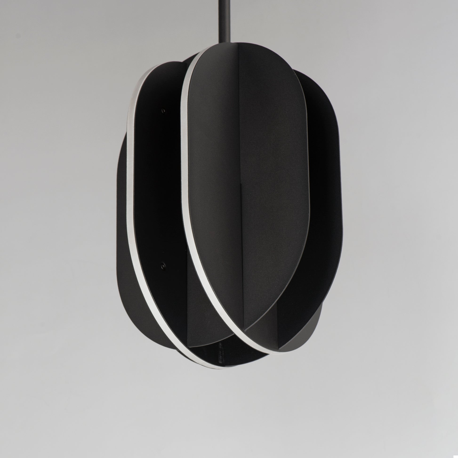 Interval LED Medium Ellipse Pendant Black by ET2