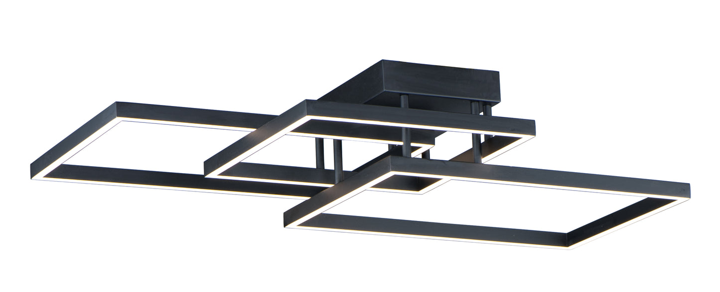 Traverse LED Flush/Wall Mount Black by ET2