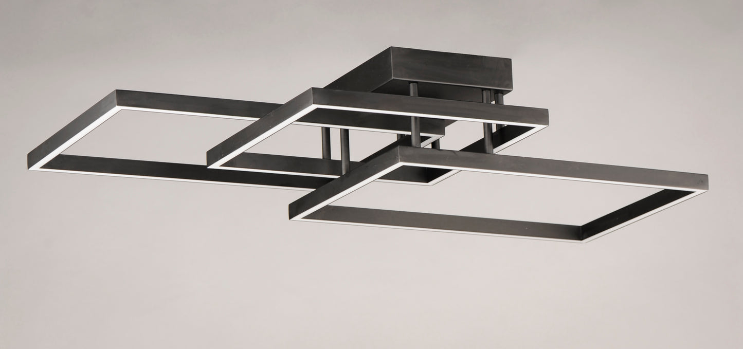 Traverse LED Flush/Wall Mount Black by ET2