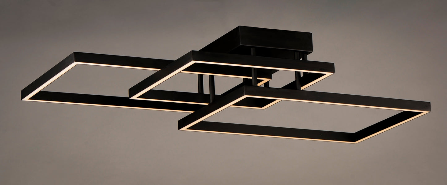 Traverse LED Flush/Wall Mount Black by ET2