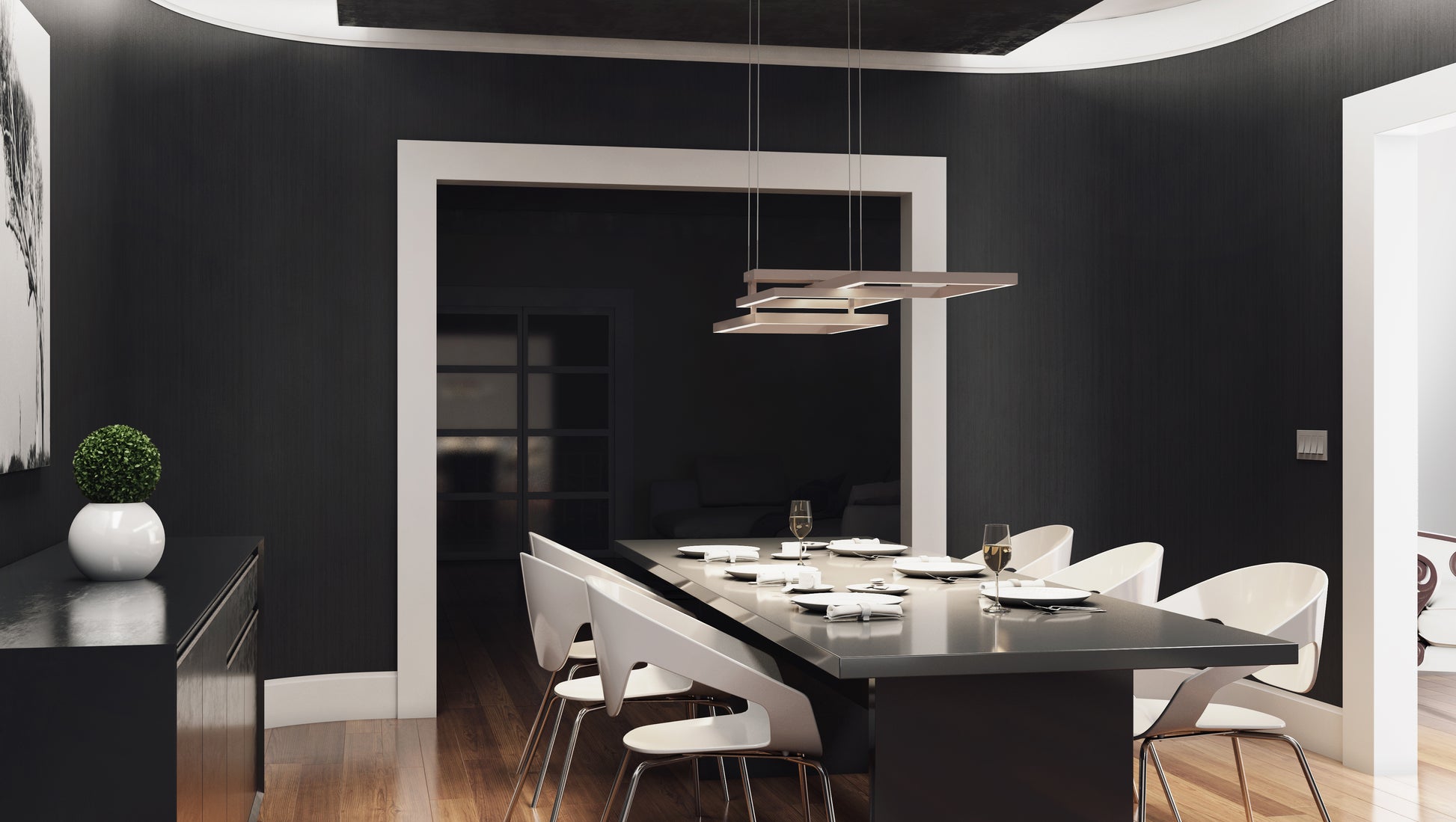Traverse LED Pendant Champagne by ET2