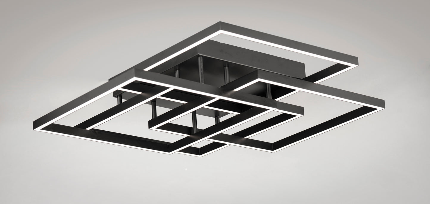 Traverse LED Flush/Wall Mount Black by ET2