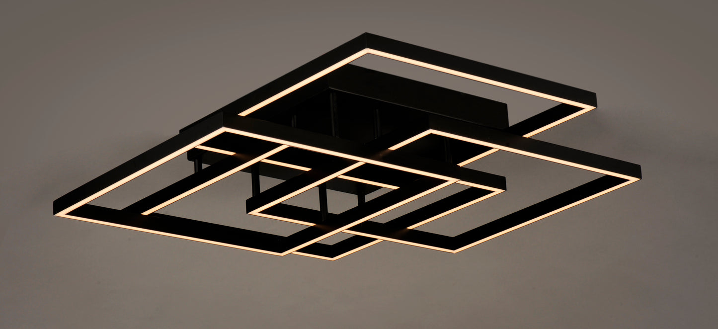 Traverse LED Flush/Wall Mount Black by ET2