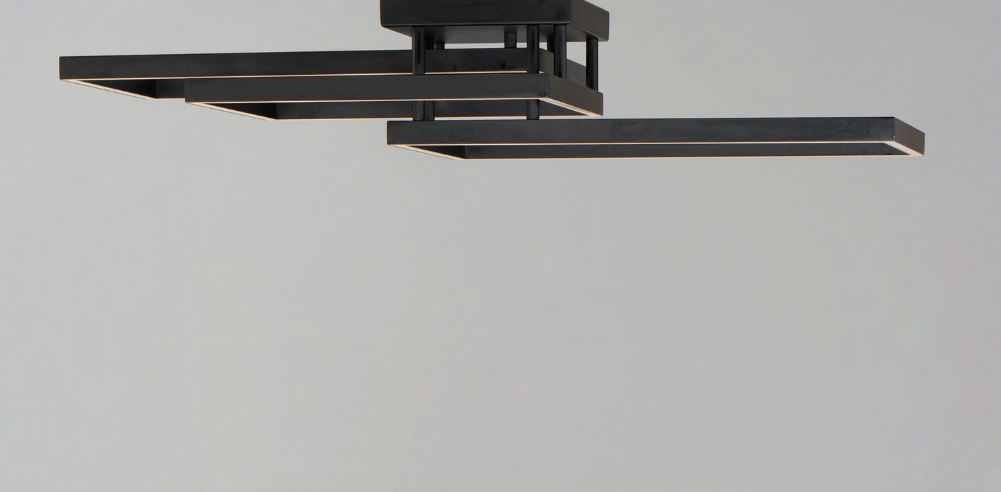 Traverse LED Flush/Wall Mount Black by ET2