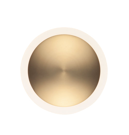 Saucer LED Flush Mount/Wall Sconce Black/Gold by ET2