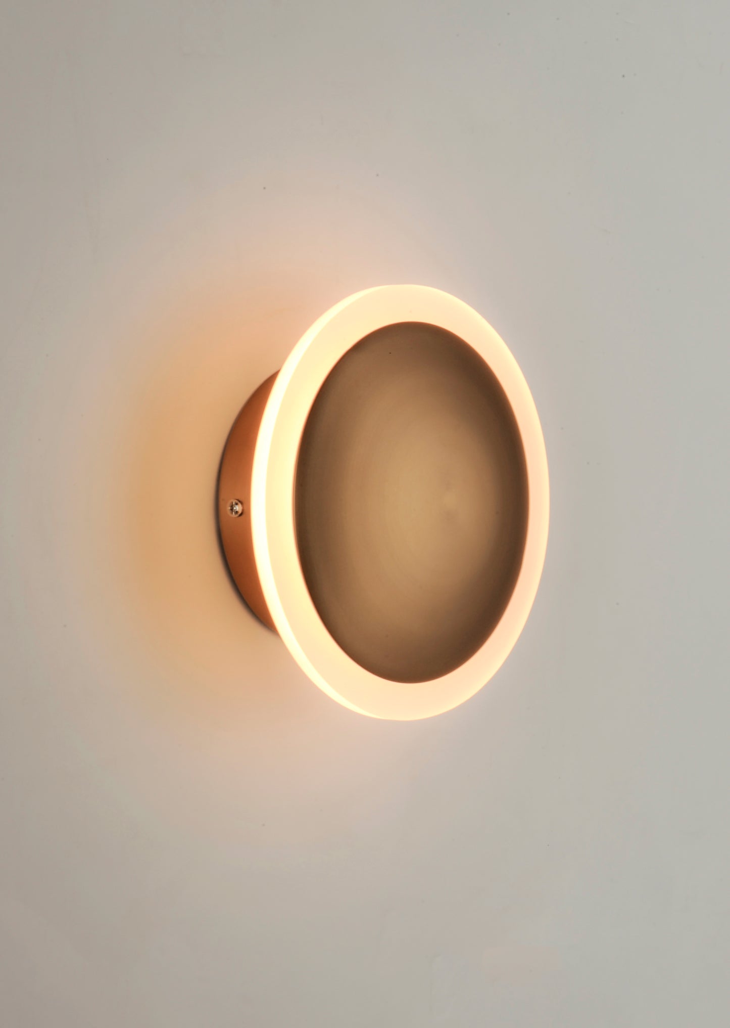 Saucer LED Flush Mount/Wall Sconce Black/Gold by ET2
