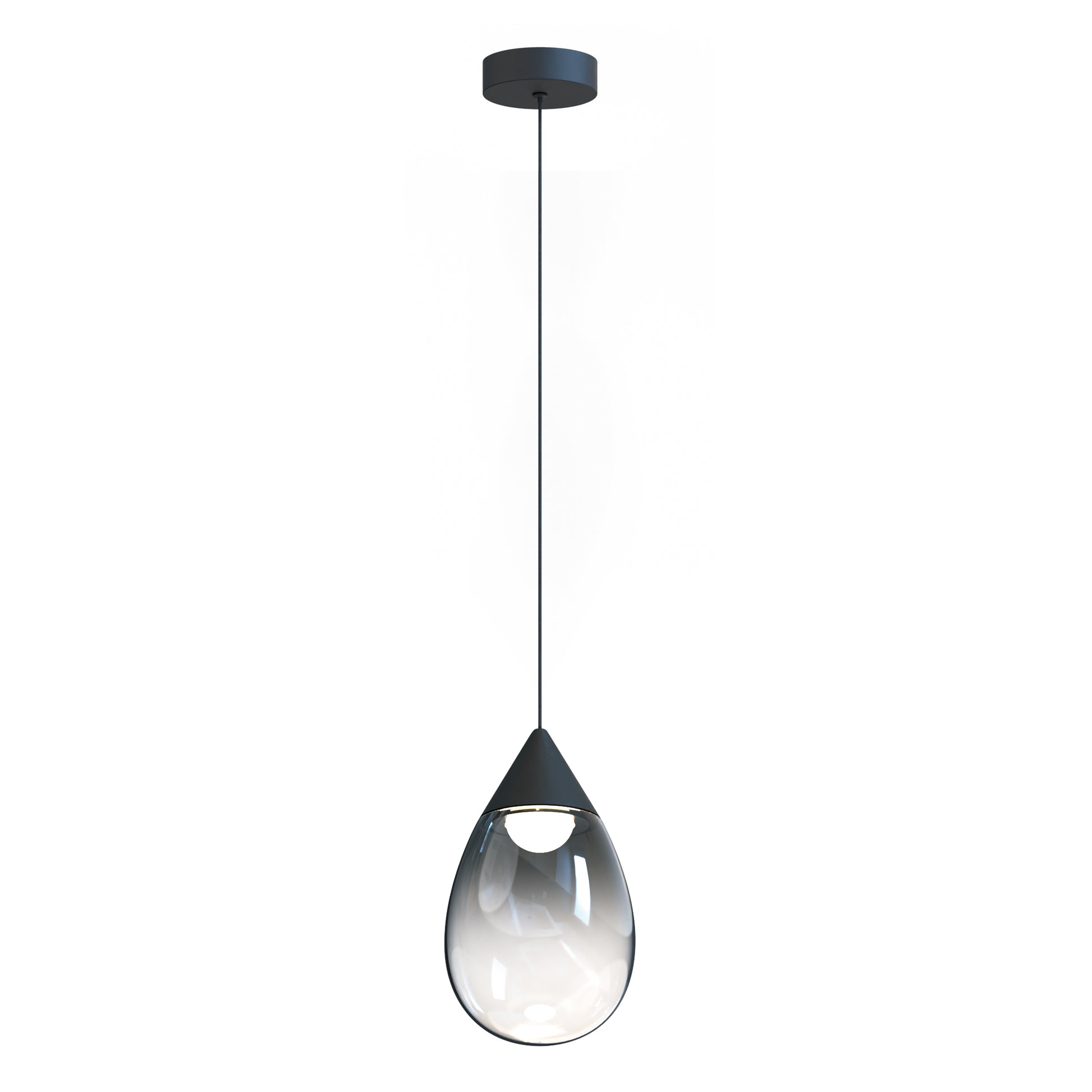 Dewdrop Large LED Pendant Black by ET2