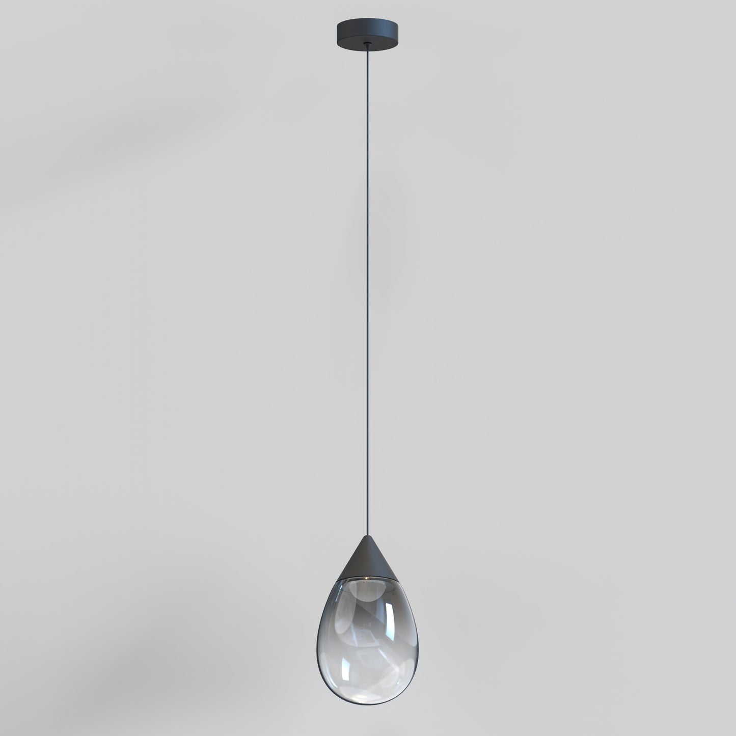 Dewdrop Large LED Pendant Black by ET2