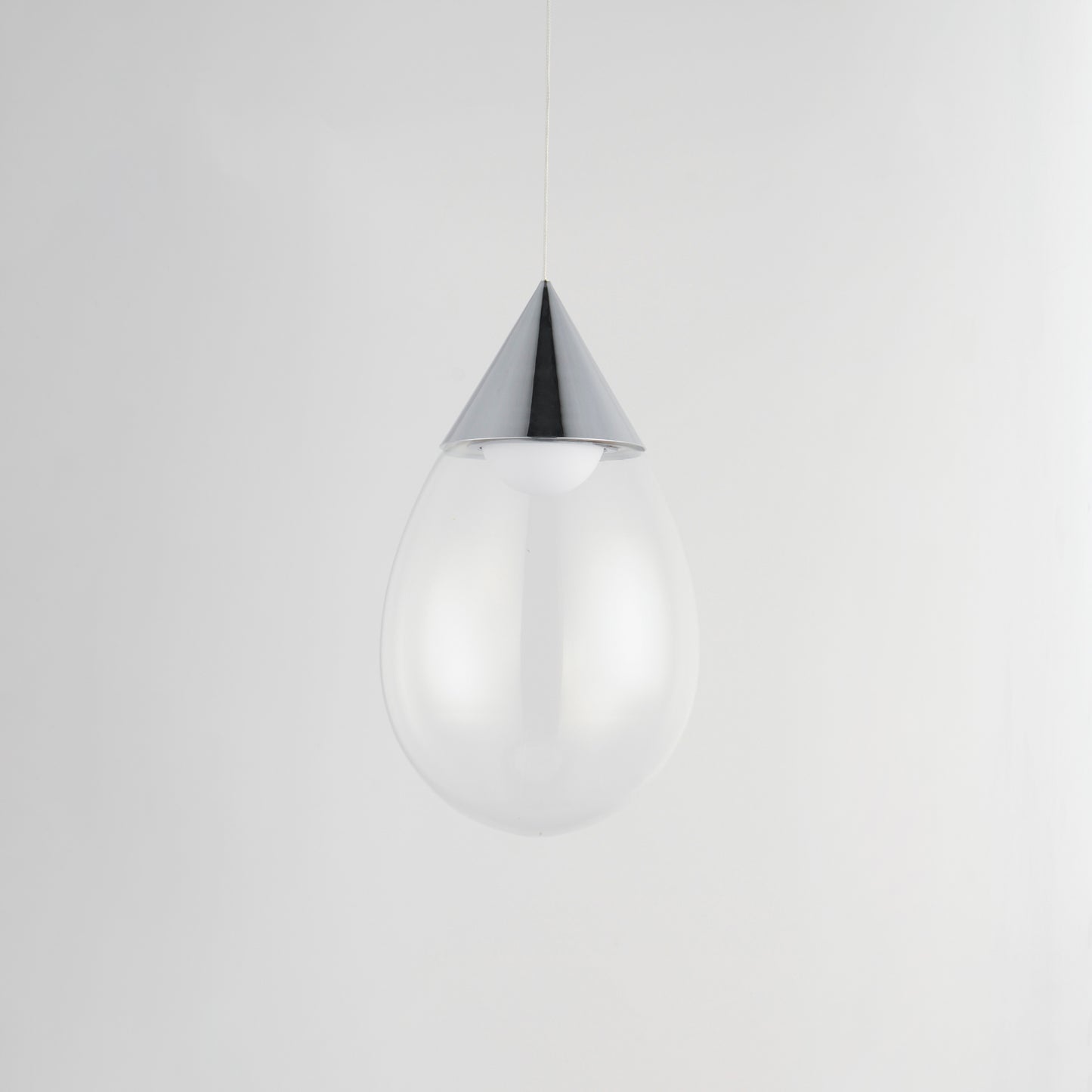 Dewdrop Large LED Pendant Polished Chrome by ET2