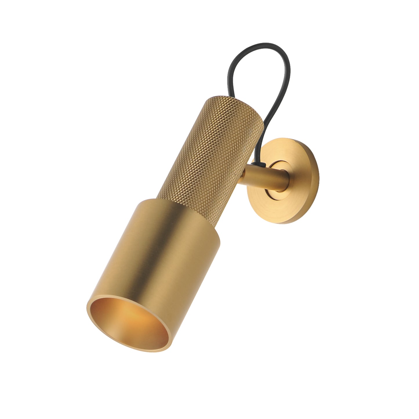 Handler Indoor LED Spot-Light Natural Aged Brass by ET2