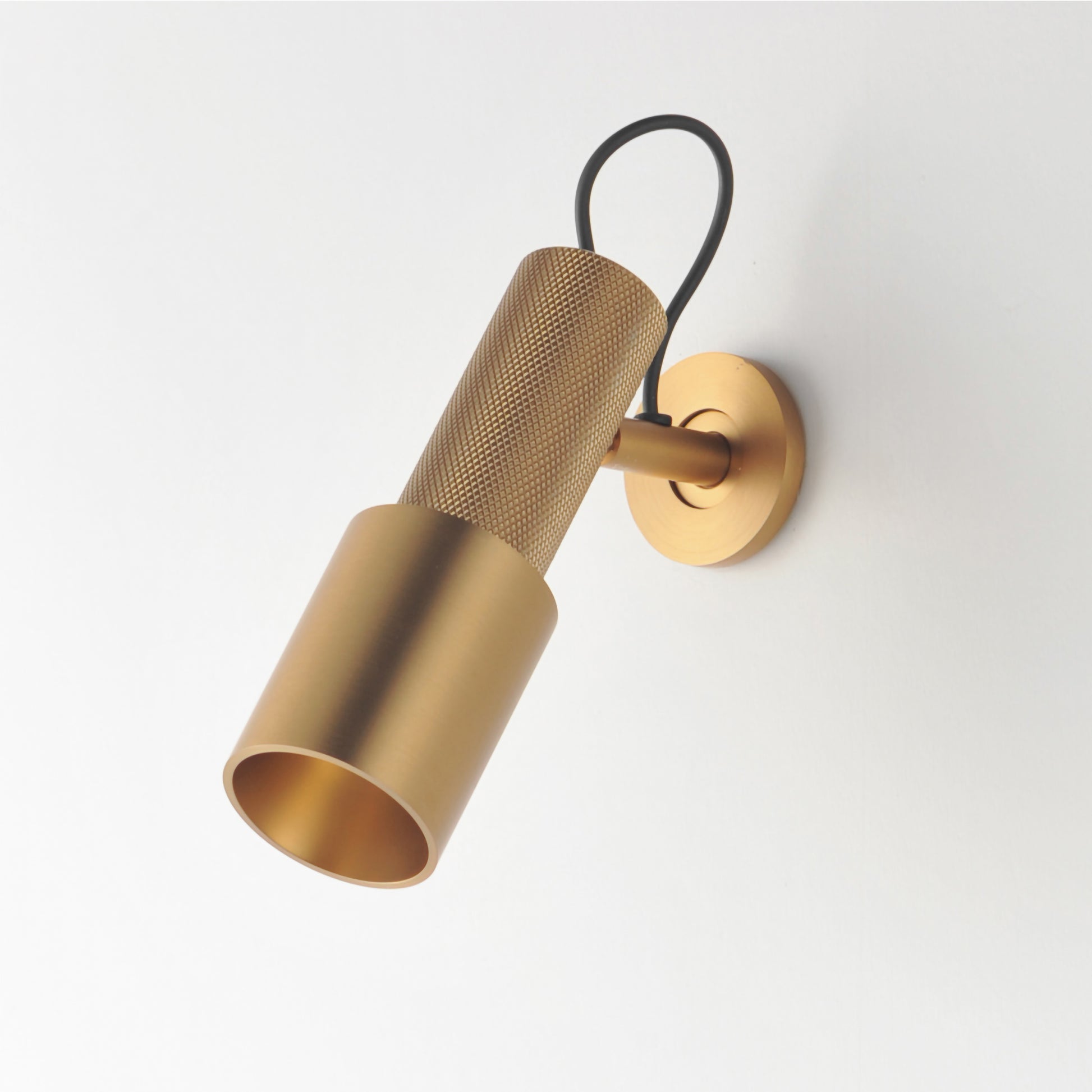 Handler Indoor LED Spot-Light Natural Aged Brass by ET2
