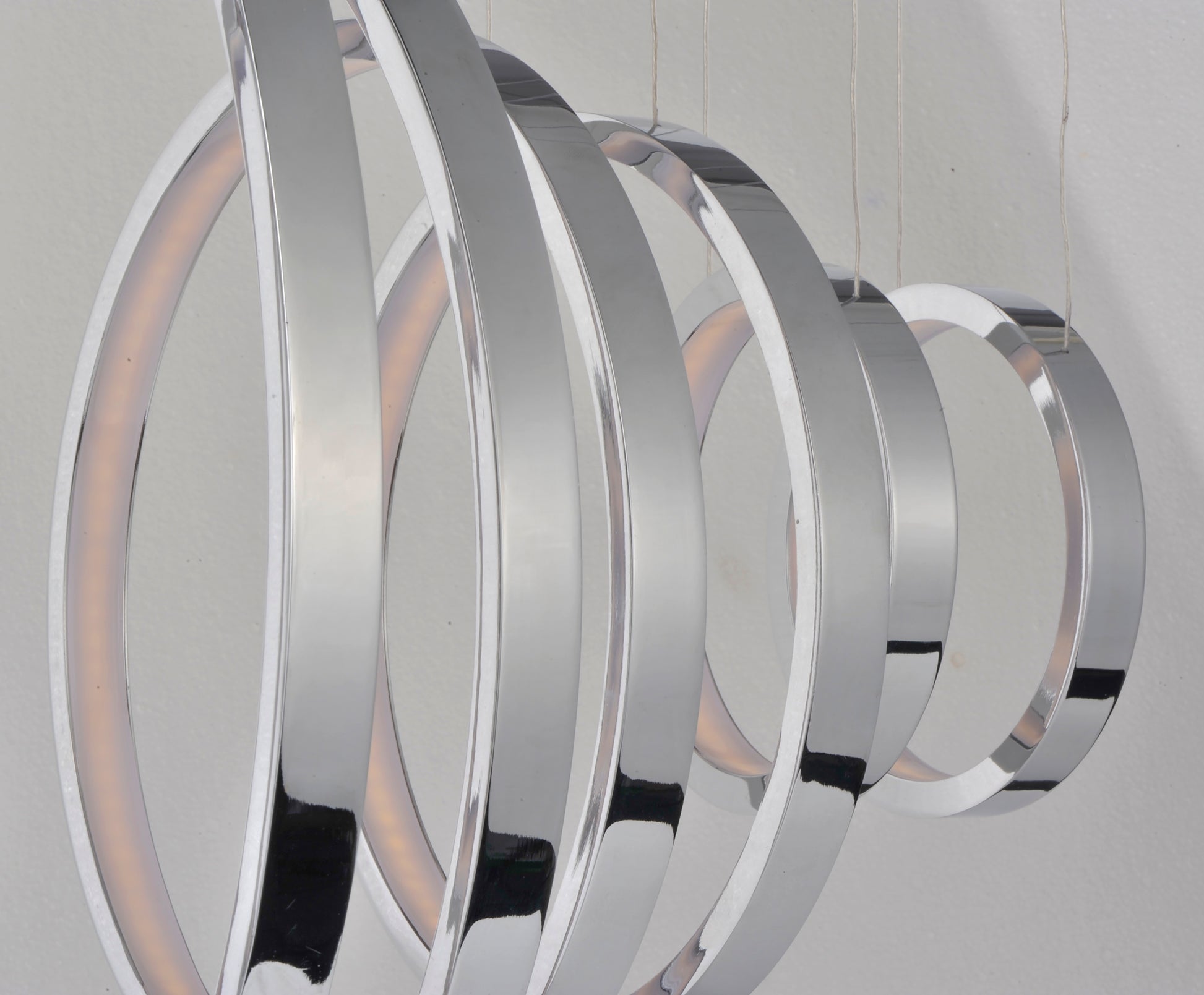 Hoops 11-Light LED Pendant Polished Chrome by ET2