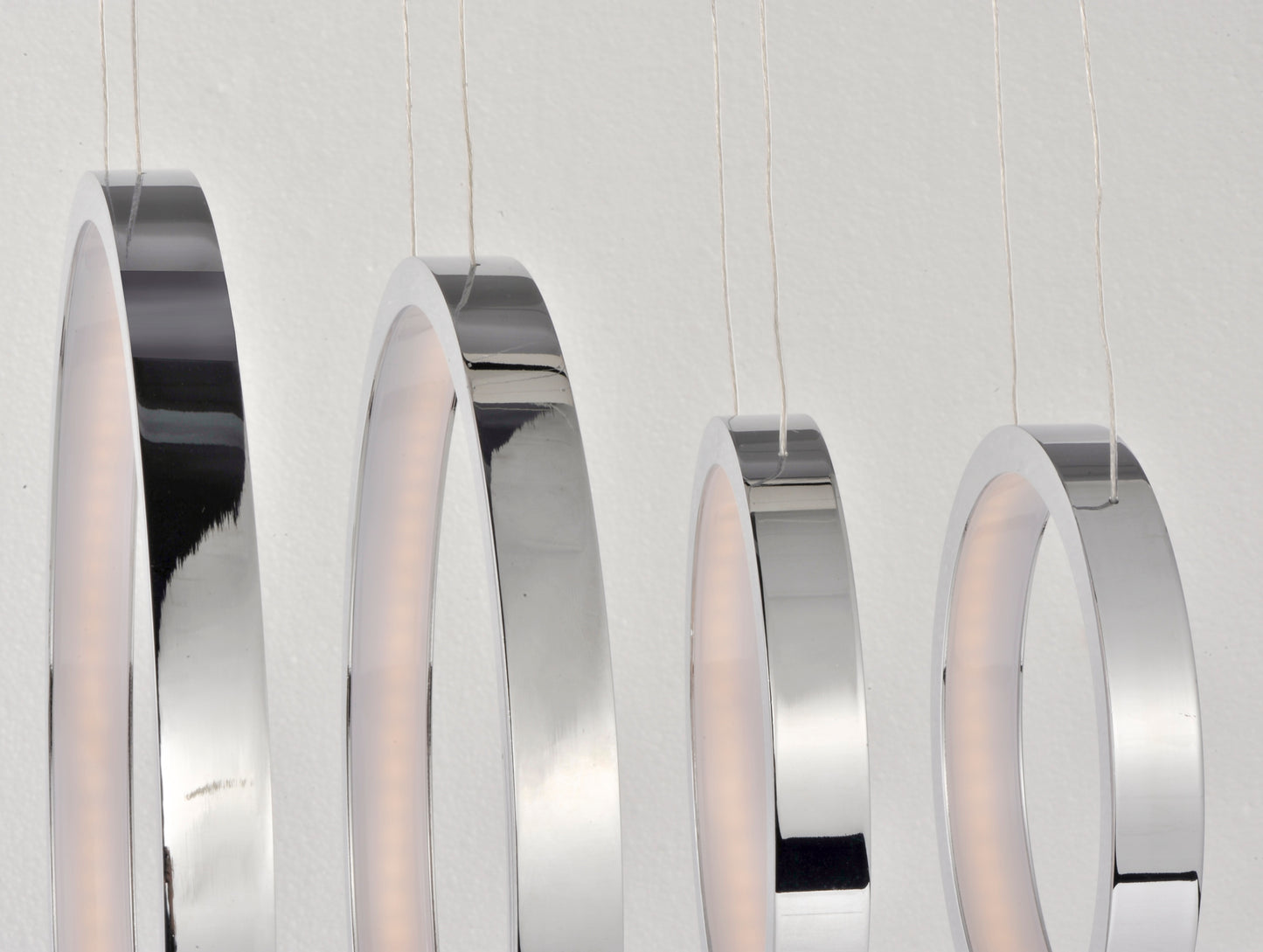 Hoops 11-Light LED Pendant Polished Chrome by ET2