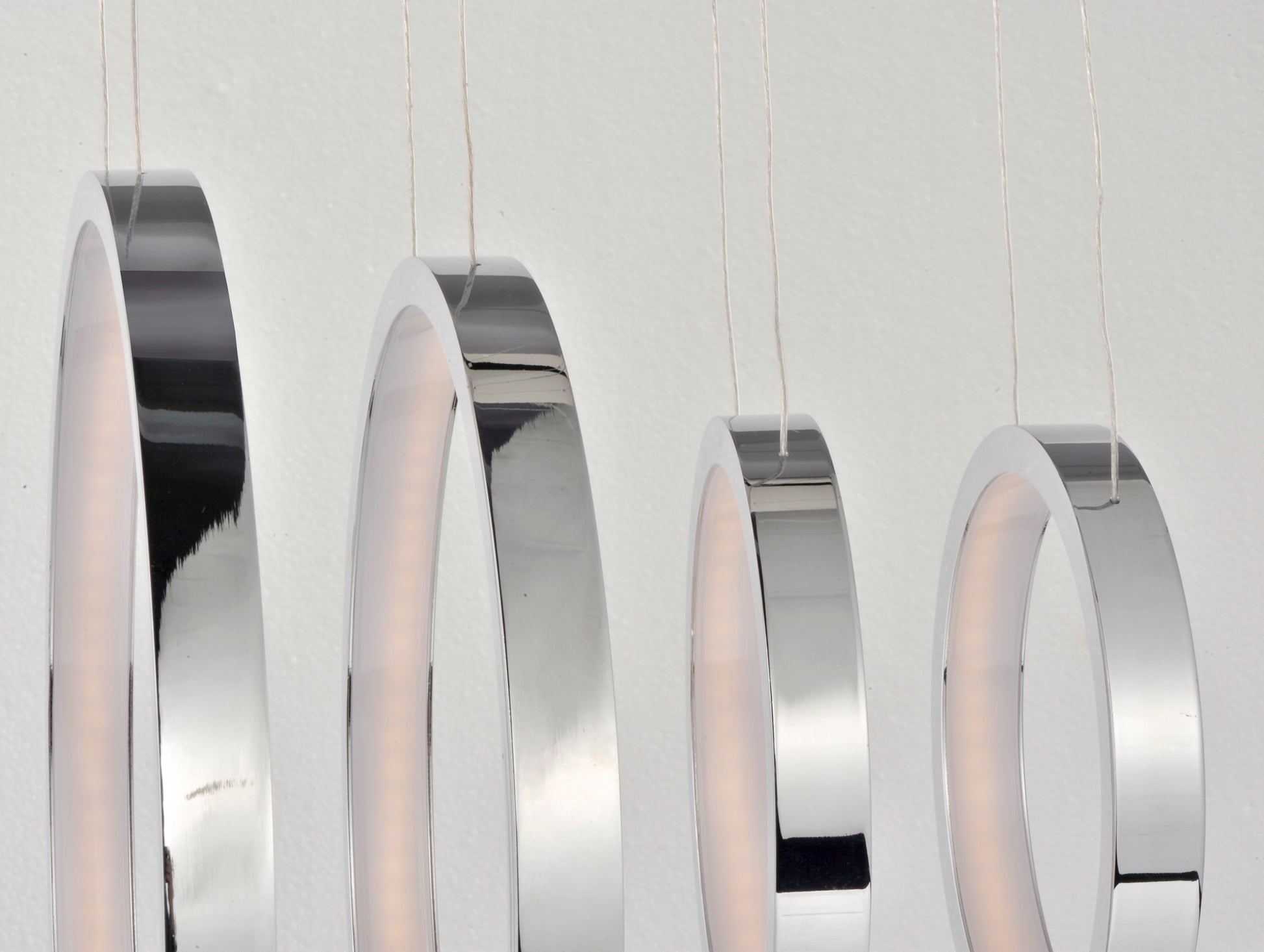 Hoops 11-Light LED Pendant Polished Chrome by ET2