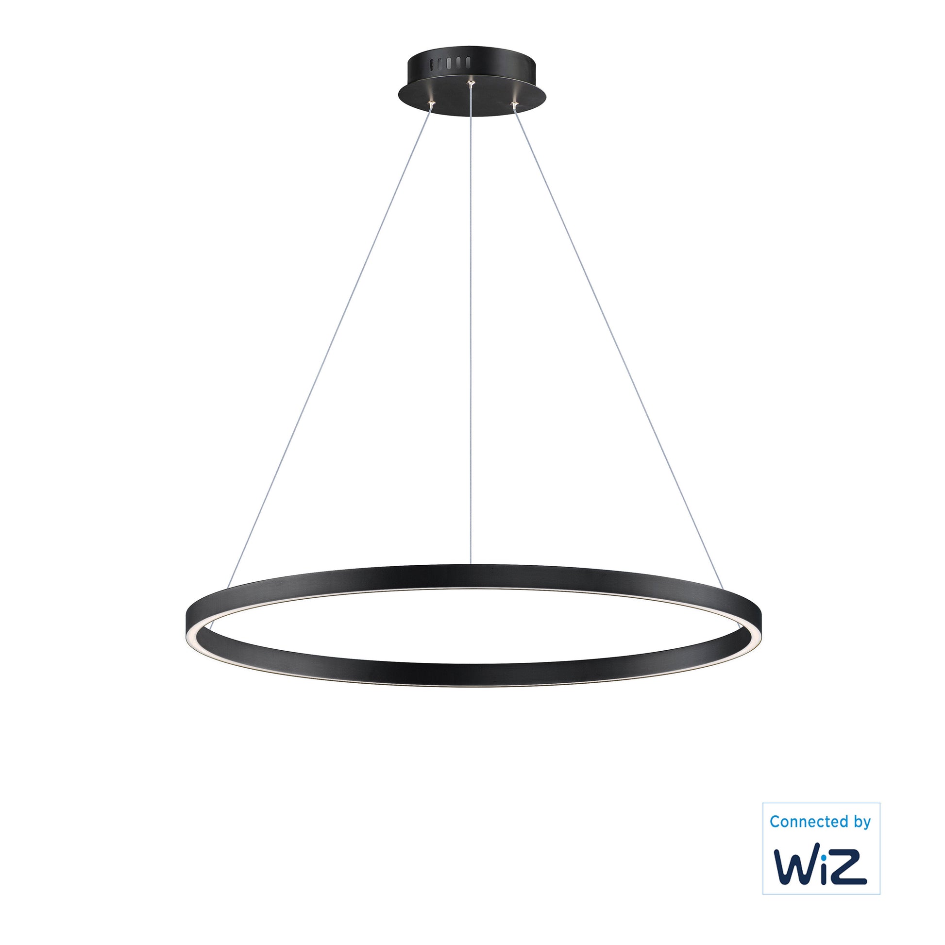 Groove 32" LED Pendant WiZ Black by ET2