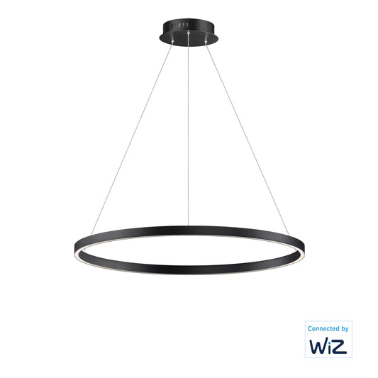 Groove 32" LED Pendant WiZ Black by ET2