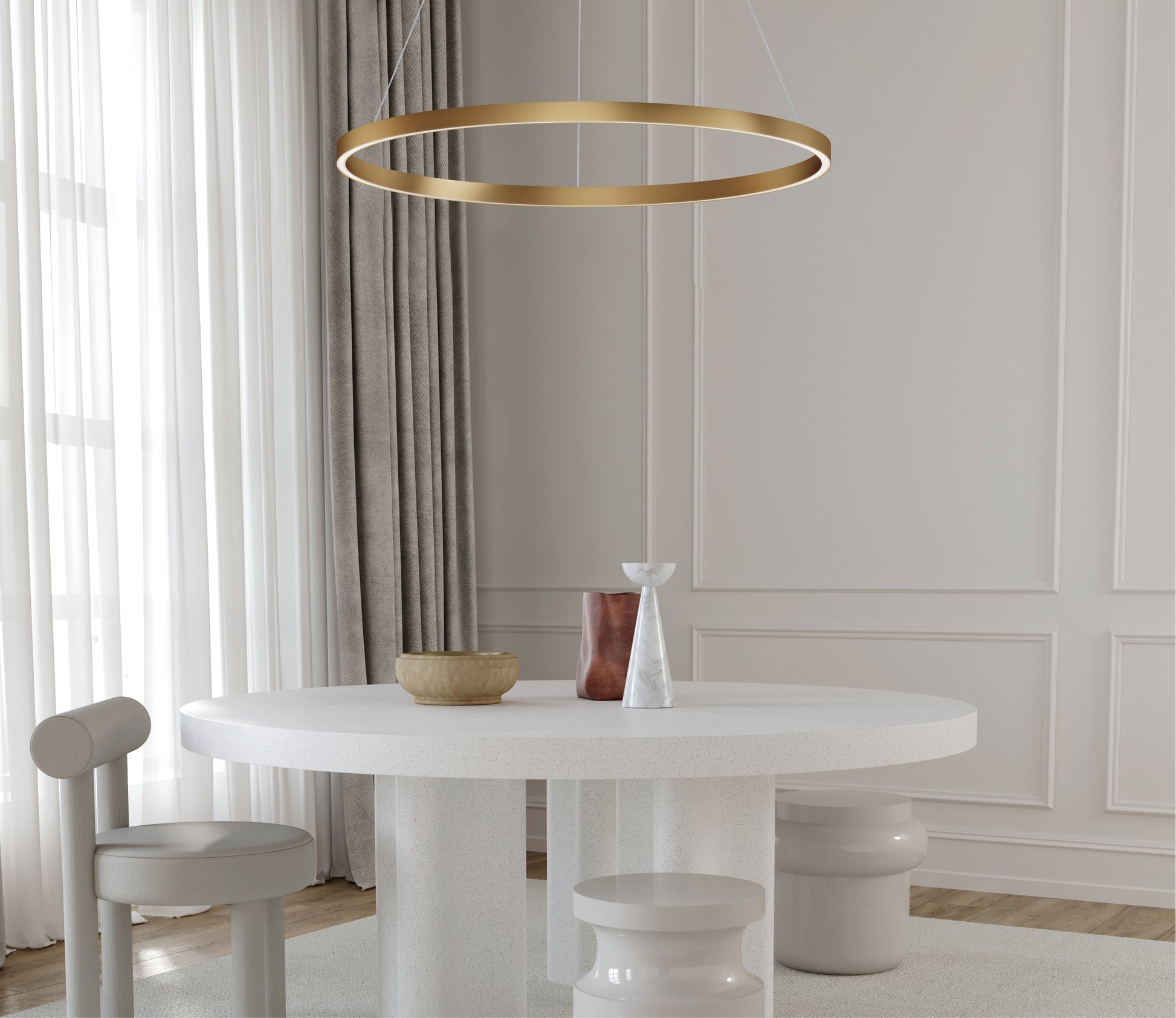 Groove 40" LED Pendant WiZ Gold by ET2