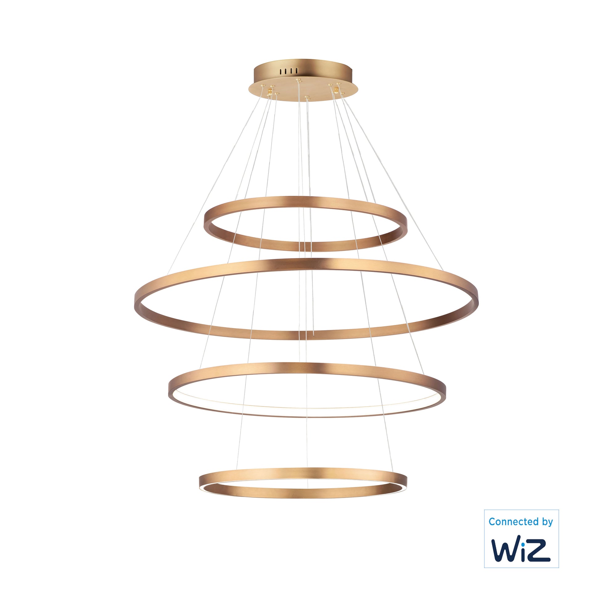Groove 4-Tier LED Pendant WiZ Gold by ET2