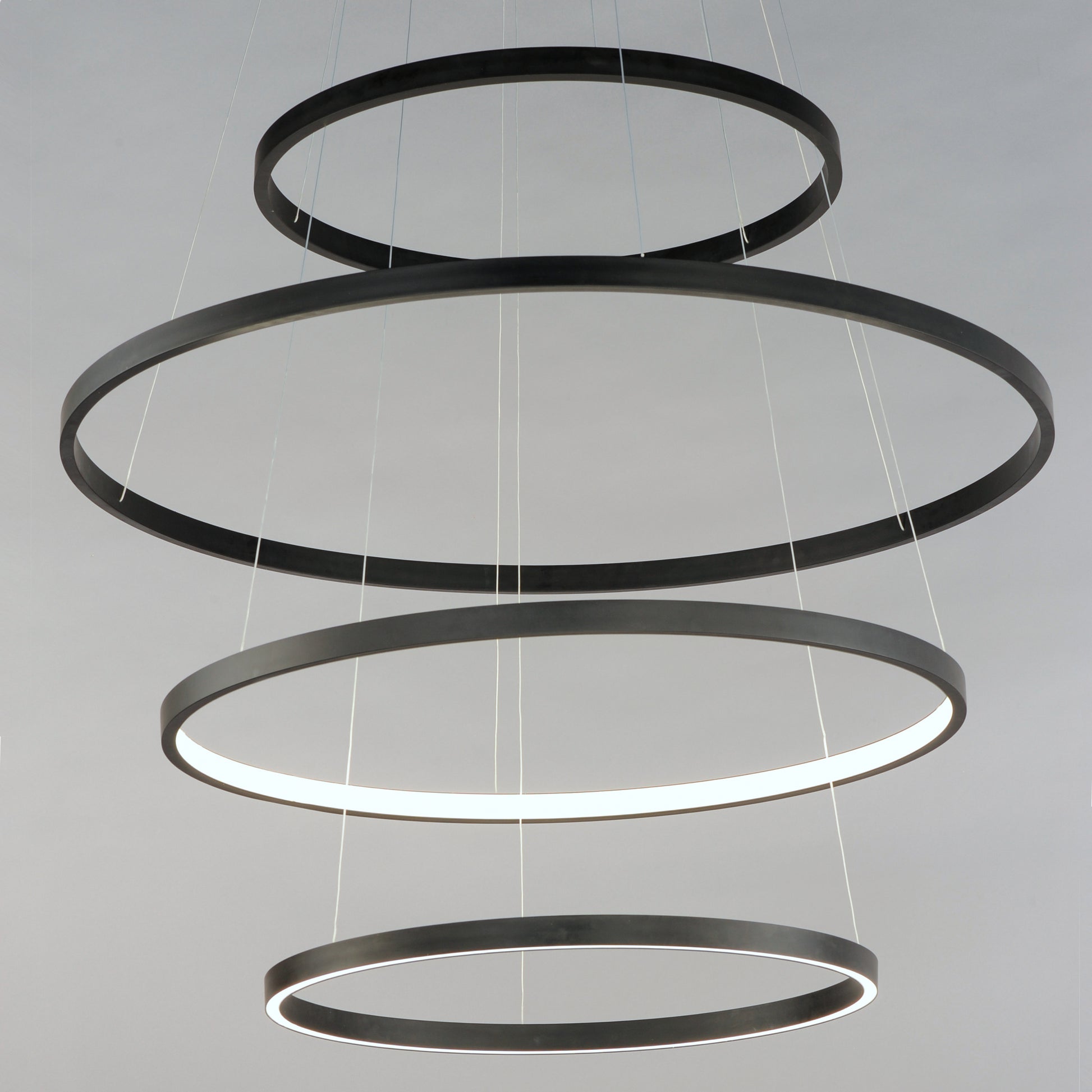 Groove 4-Tier LED Pendant WiZ Black by ET2