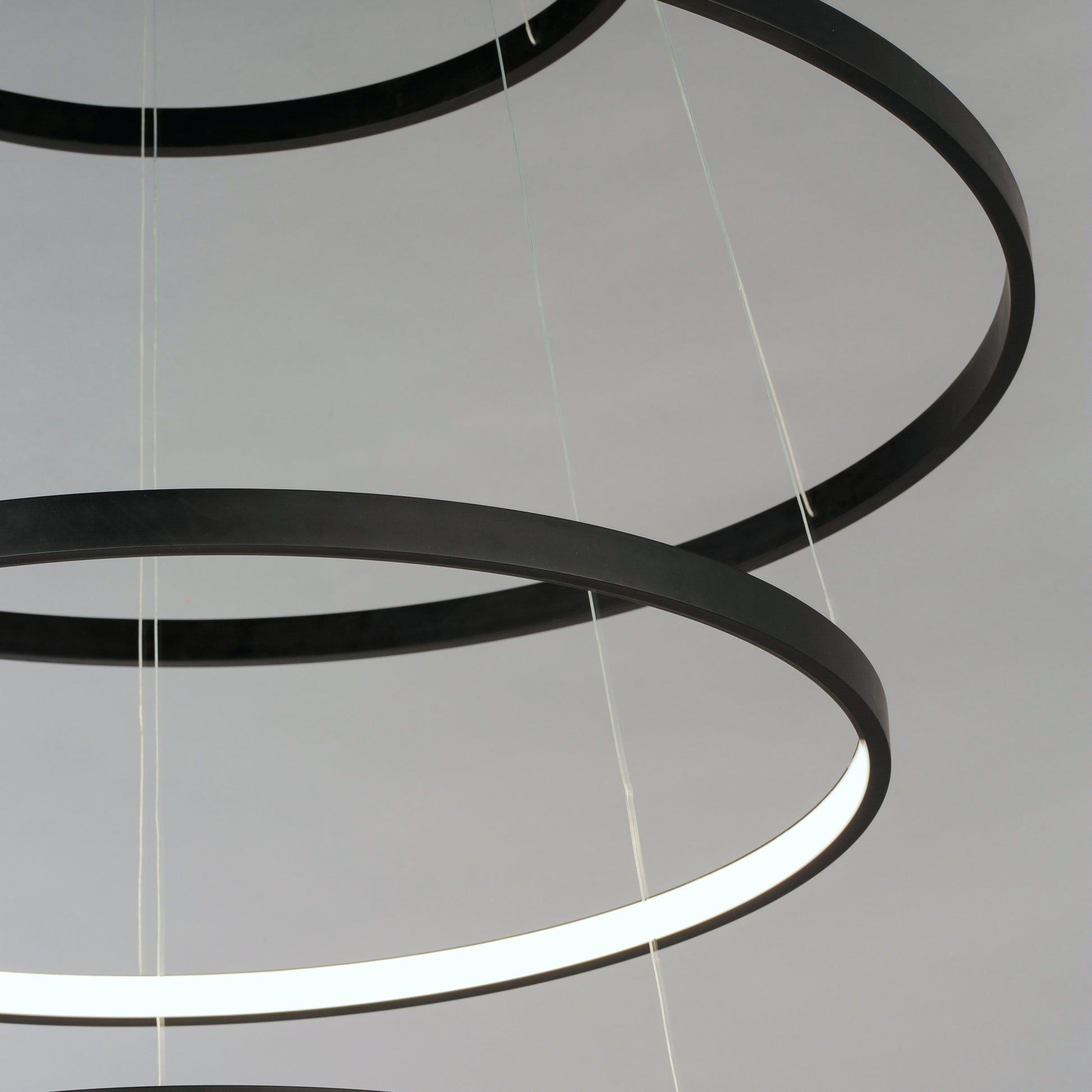 Groove 4-Tier LED Pendant WiZ Black by ET2