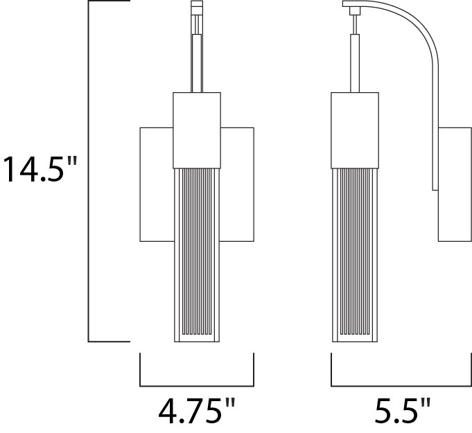 Fizz III LED Wall Sconce Polished Chrome by ET2