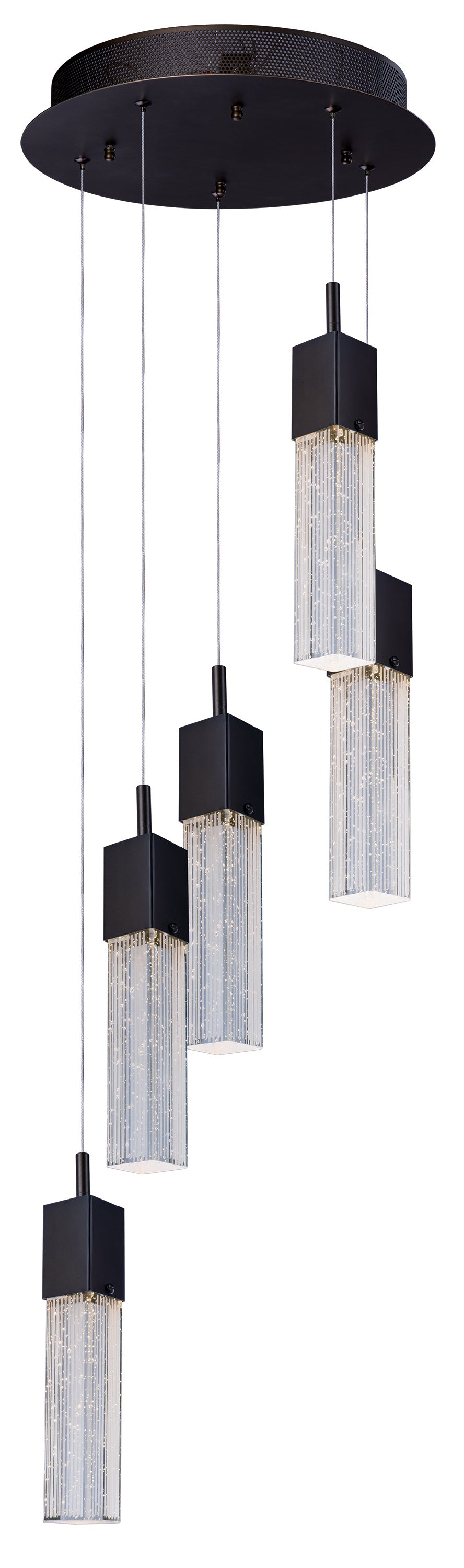 Fizz III 5-Light LED Pendant Bronze by ET2