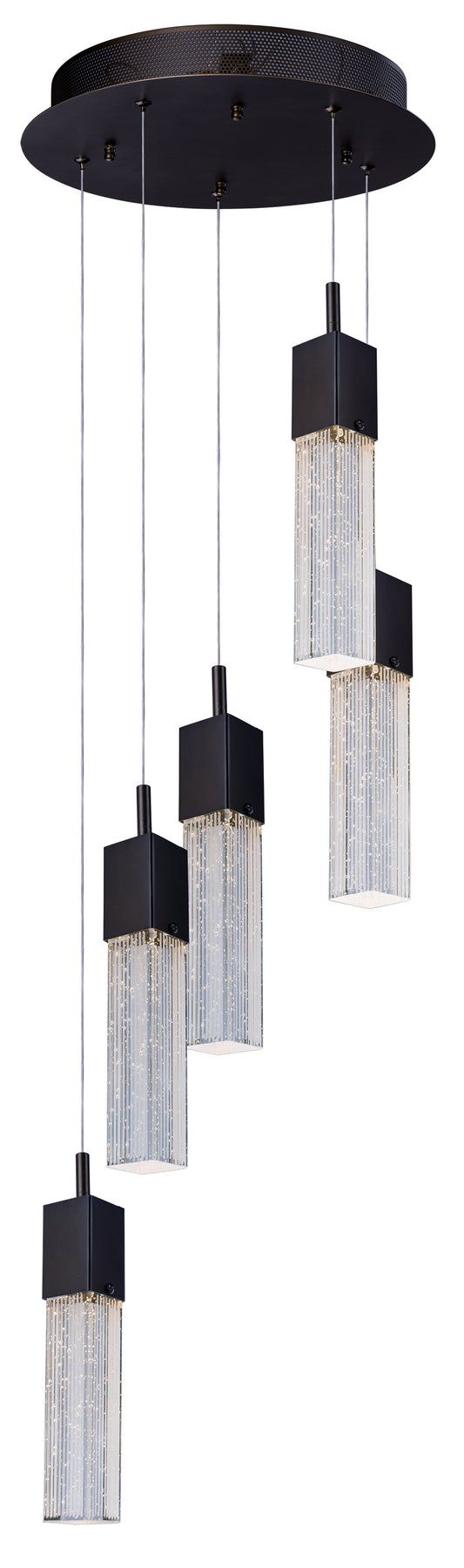 Fizz III 5-Light LED Pendant Bronze by ET2