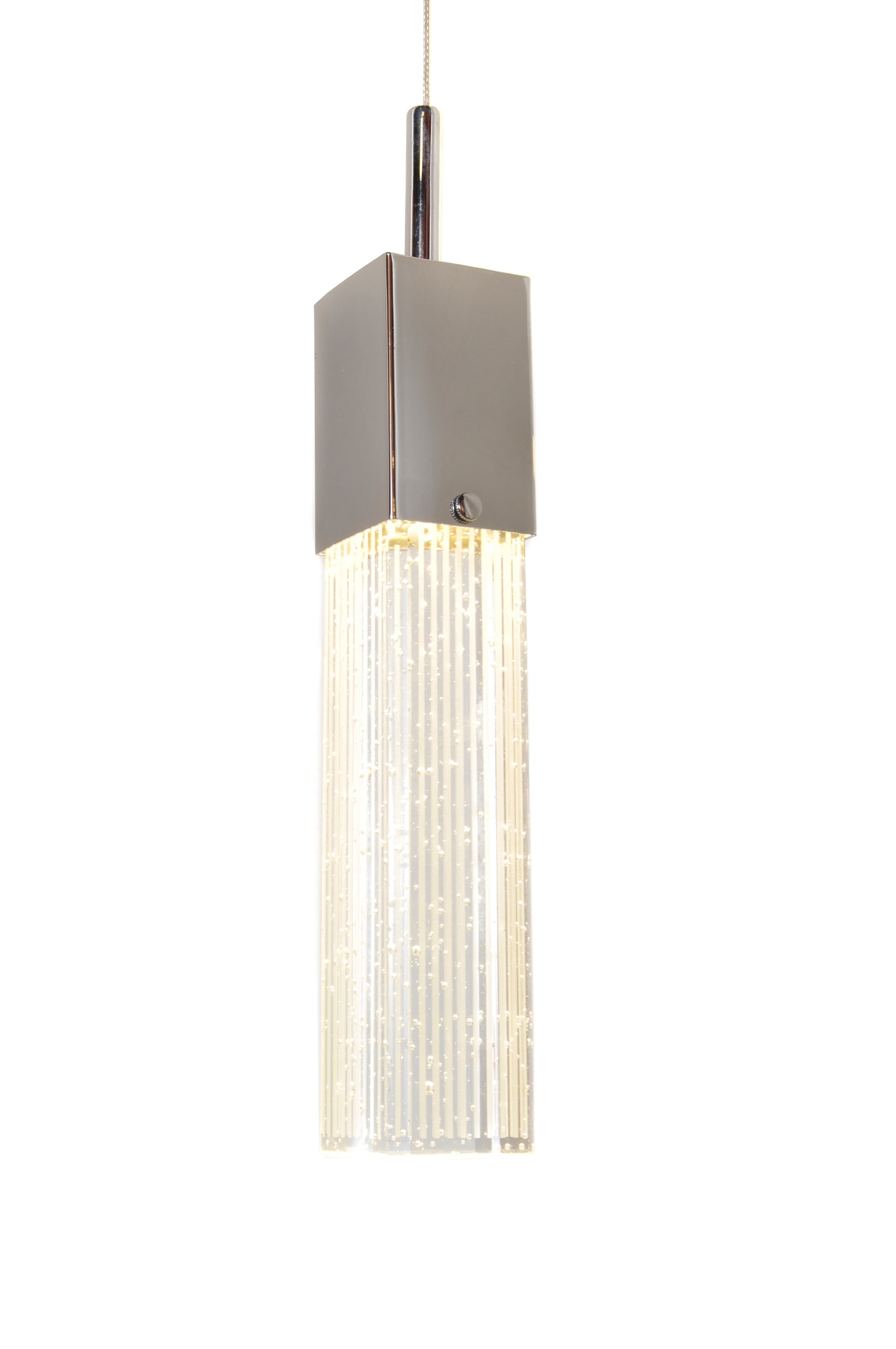 Fizz III 5-Light LED Pendant Polished Chrome by ET2