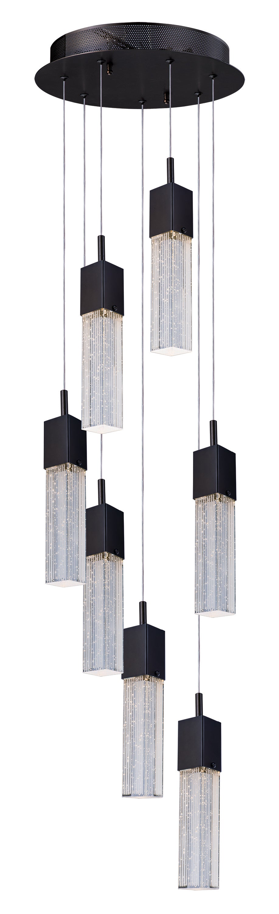 Fizz III 7-Light LED Pendant Bronze by ET2