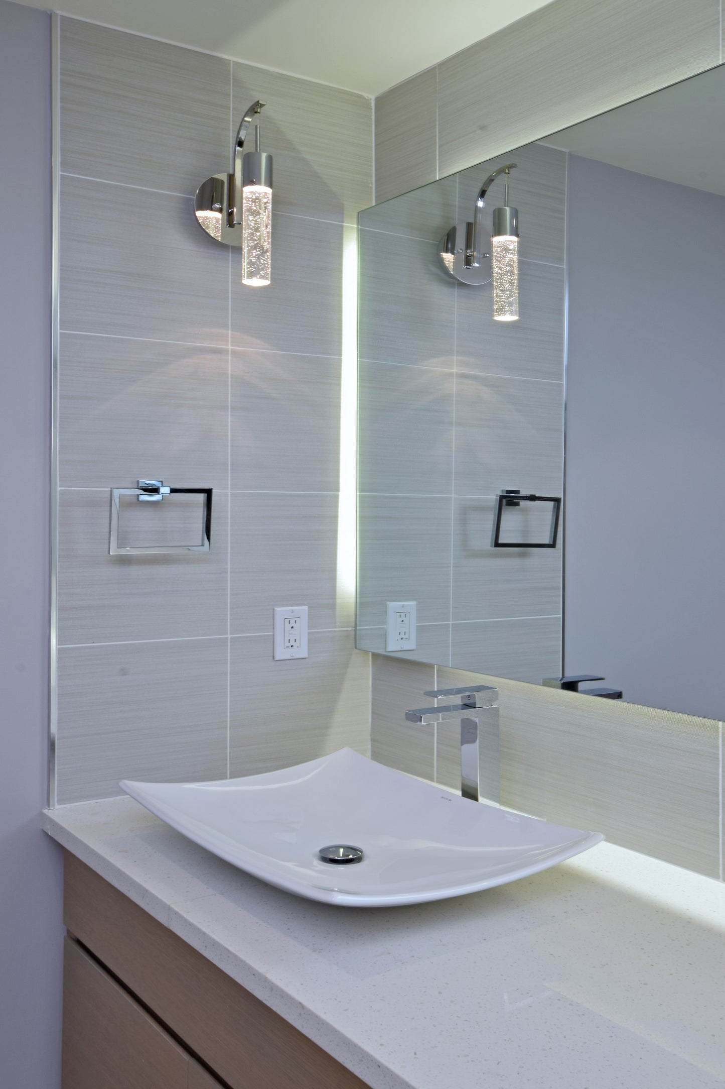 Fizz IV LED Wall Sconce Polished Chrome by ET2