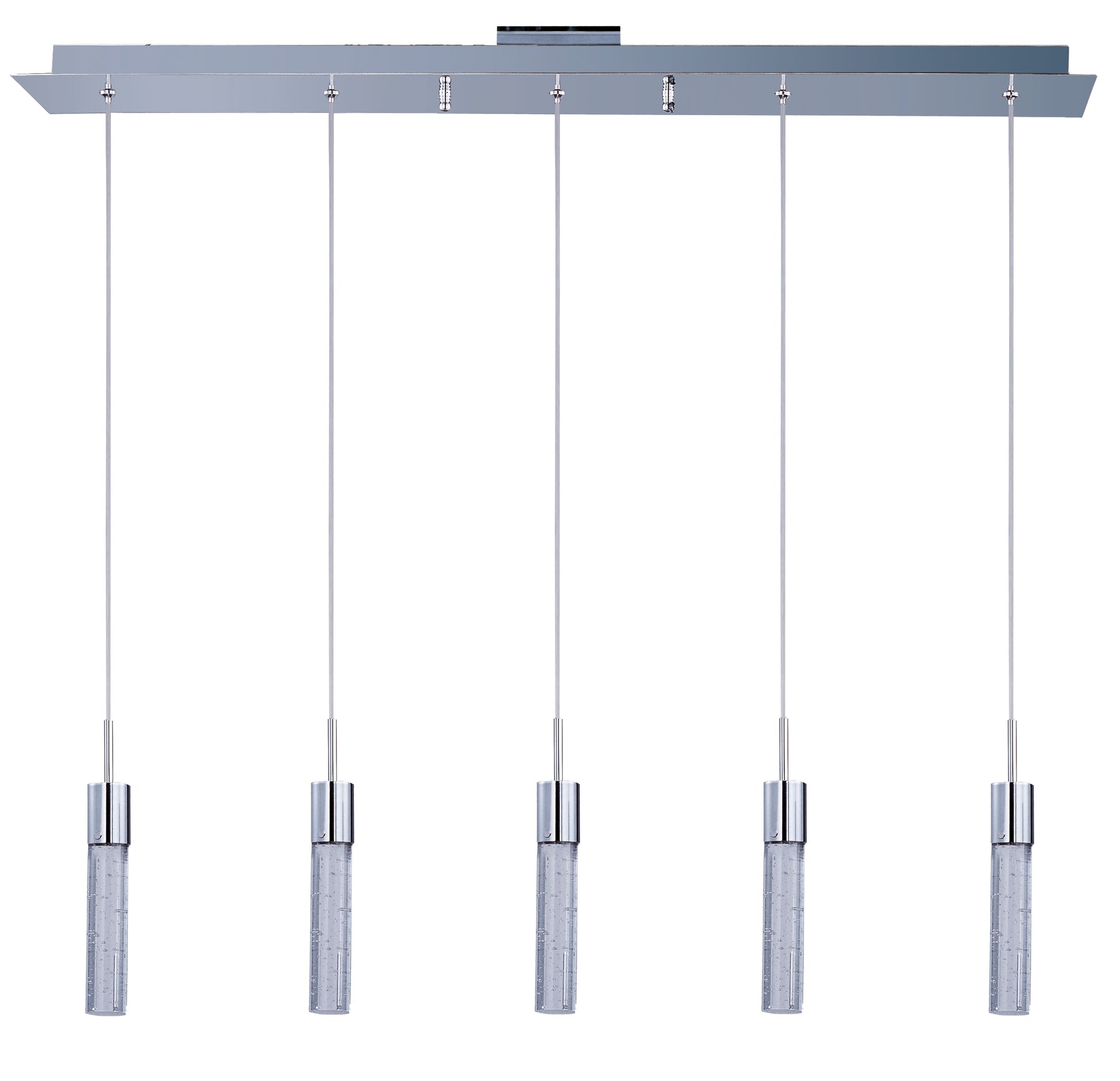 Fizz IV 5-Light LED Pendant Polished Chrome by ET2