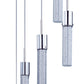 Fizz IV 5-Light LED Pendant Polished Chrome by ET2