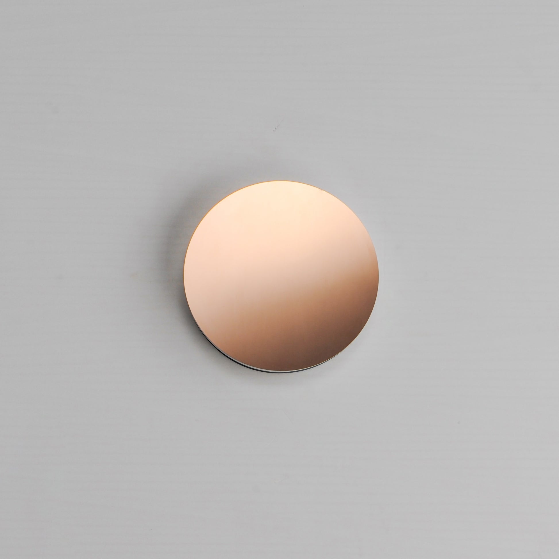 Embosse 8" Round LED Wall Sconce CCT Select Polished Bronze by ET2
