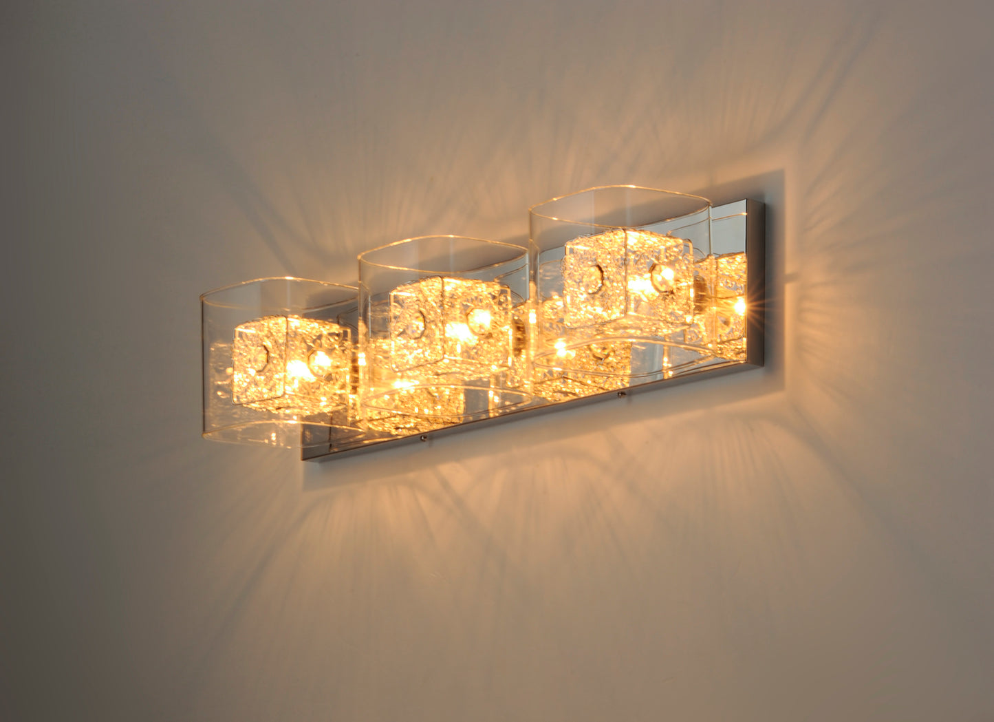 Gem 3-Light Bath Vanity with SV Shade Polished Chrome by ET2