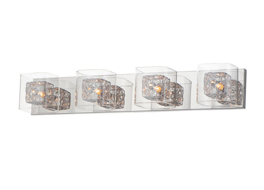 Gem 4-Light Bath Vanity with PC Shade Polished Chrome by ET2