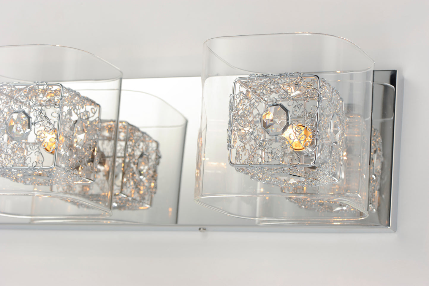 Gem 4-Light Bath Vanity with PC Shade Polished Chrome by ET2