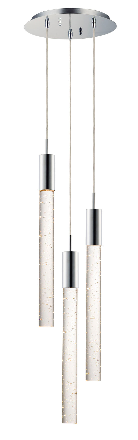 Big Fizz 3-Light LED Pendant Polished Chrome by ET2