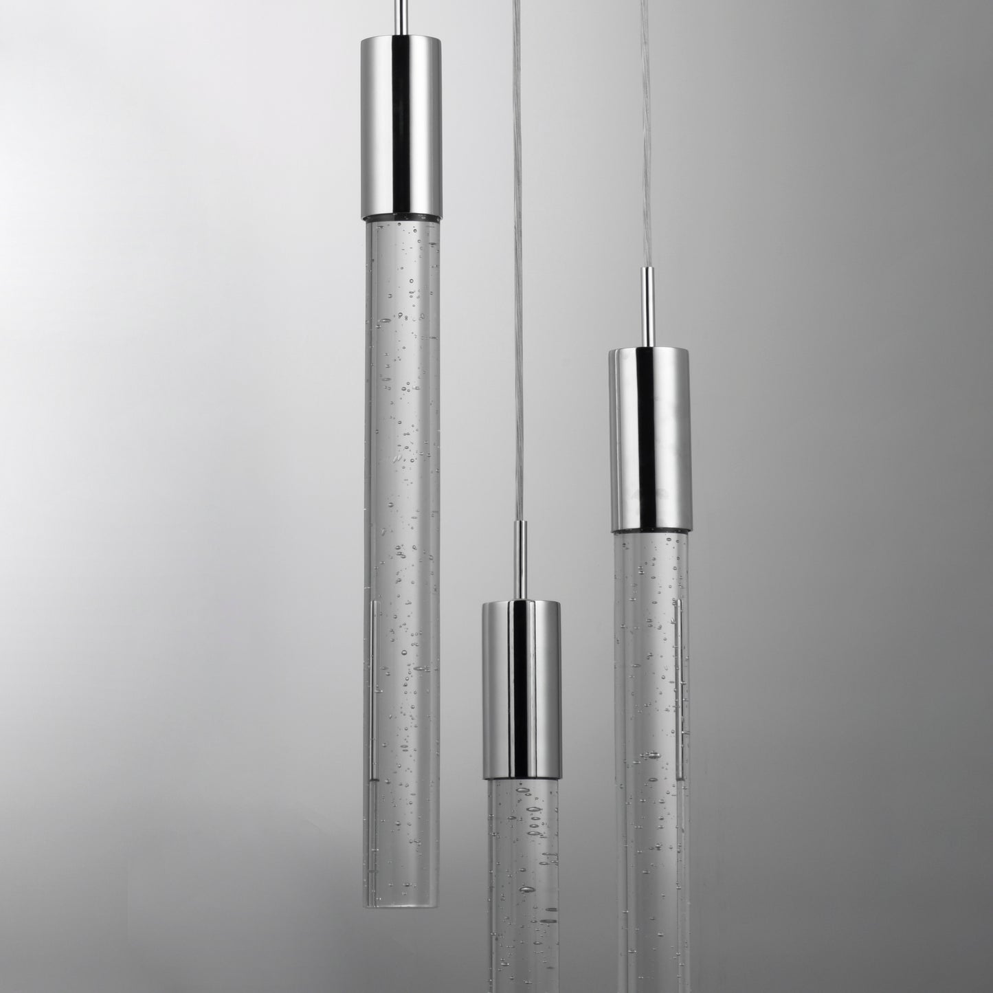 Big Fizz 3-Light LED Pendant Polished Chrome by ET2