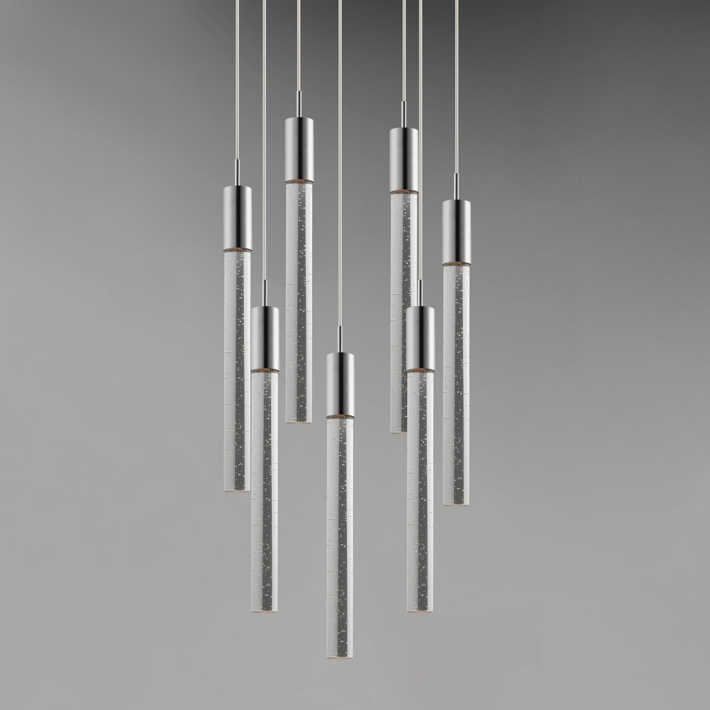Big Fizz 7-Light LED Pendant Polished Chrome by ET2