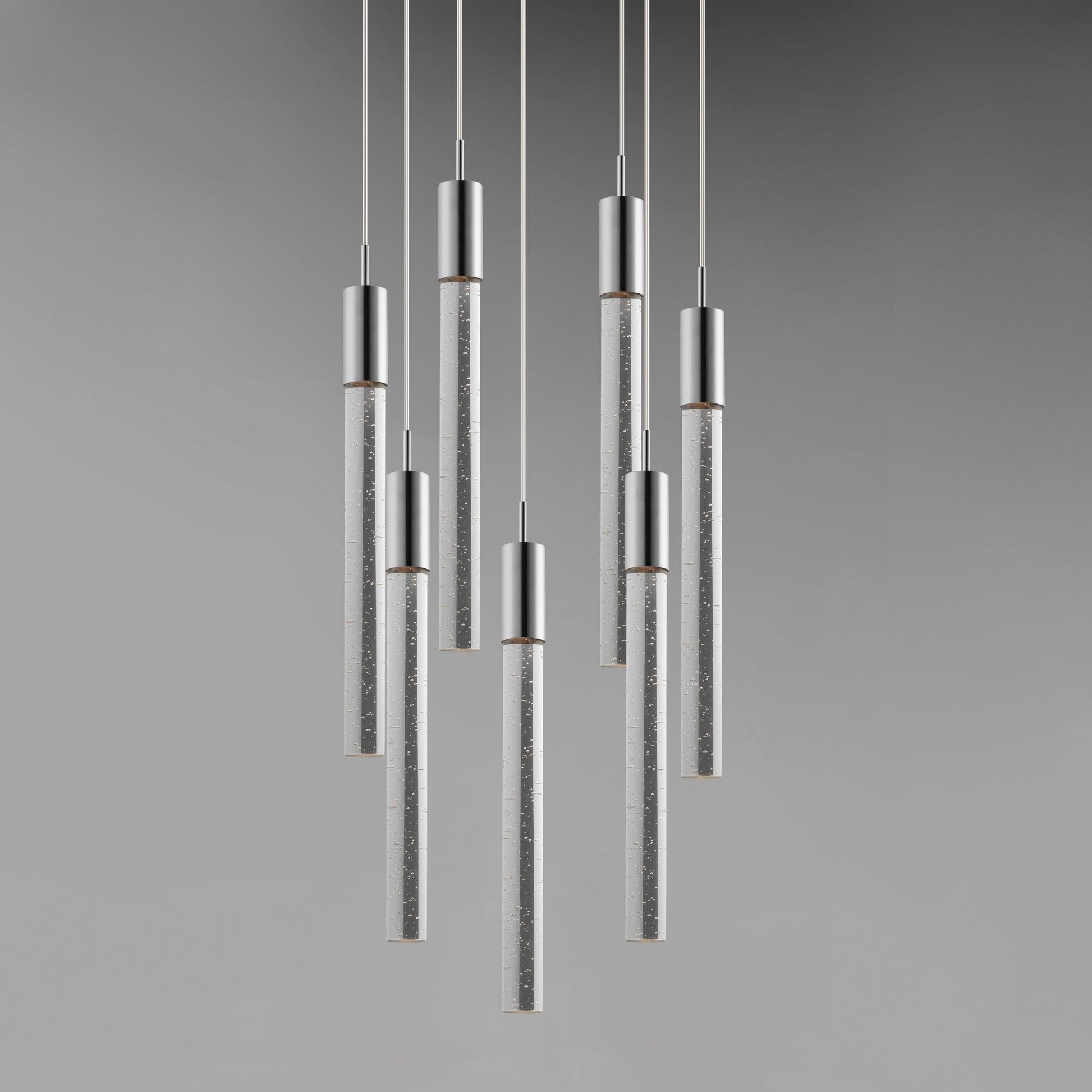 Big Fizz 7-Light LED Pendant Polished Chrome by ET2